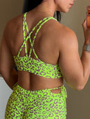 Conjunto onça neon