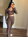 Conjunto Flare canelado