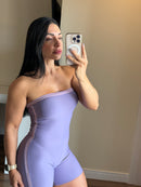 Macaquinho tomara que caia em poliamida light